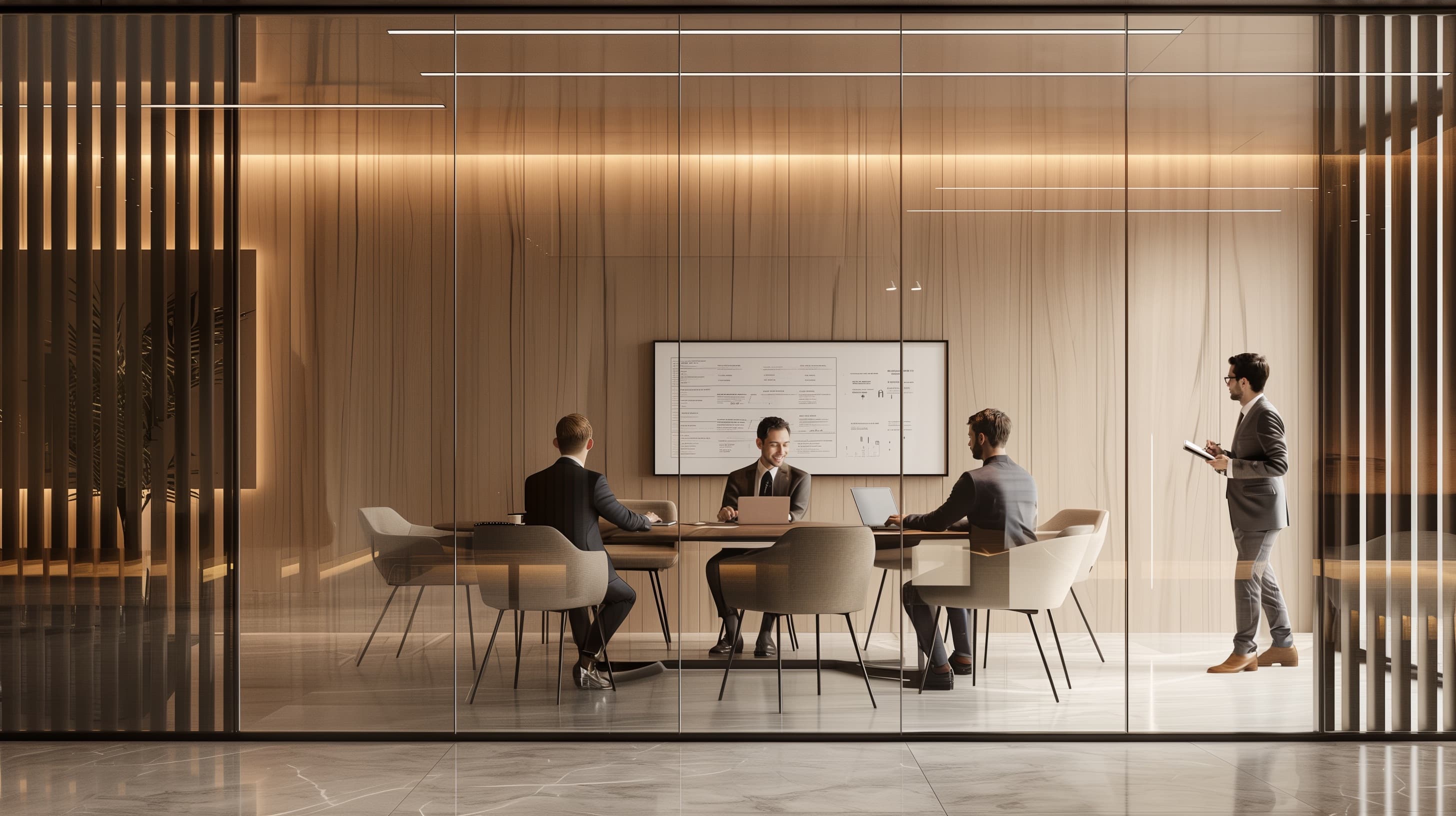 Team meeting in modern office